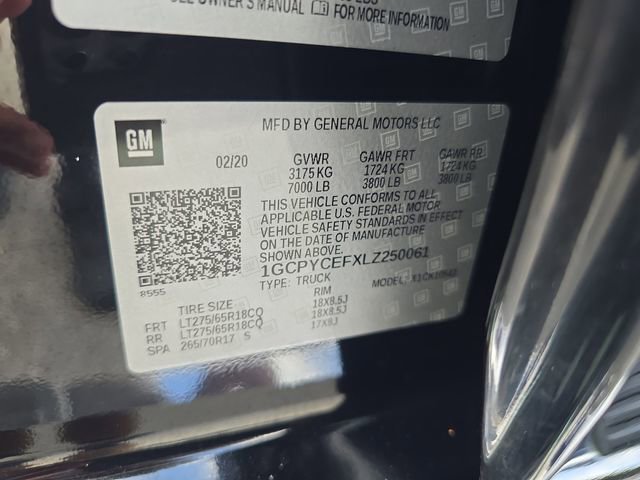 Certified 2020 Chevrolet Silverado 1500 Custom Trail Boss w/ Custom Convenience Package image 29