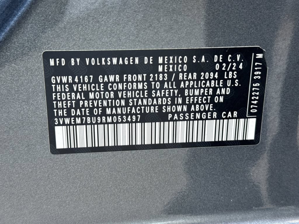 Used 2024 Volkswagen Jetta SE w/ Black Wheel Package FWD image 28