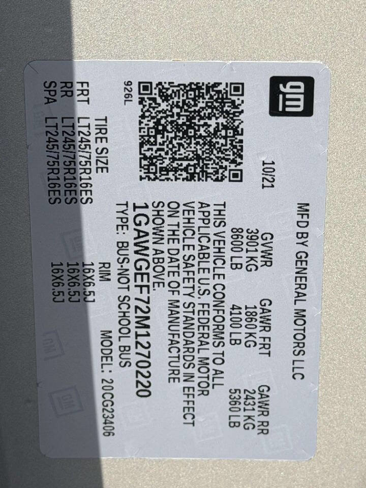 Used 2021 Chevrolet Express 2500 LS w/ Enhanced Convenience Package image 35