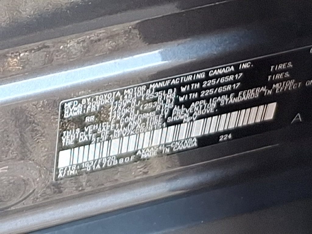 Certified 2019 Toyota RAV4 LE AWD/4WD image 27