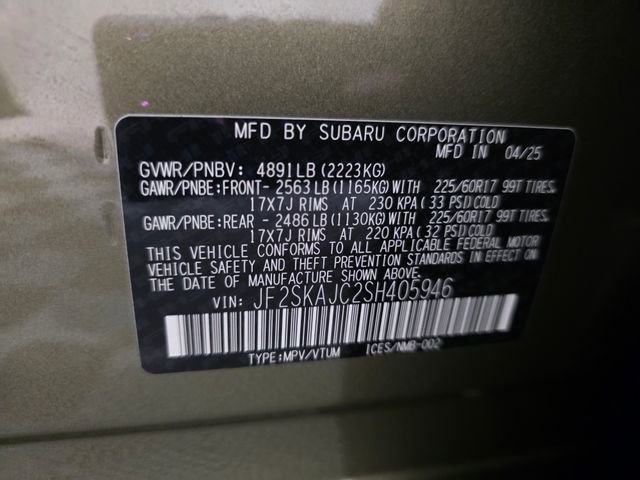 Certified 2025 Subaru Forester Wilderness w/ Wilderness Package image 40