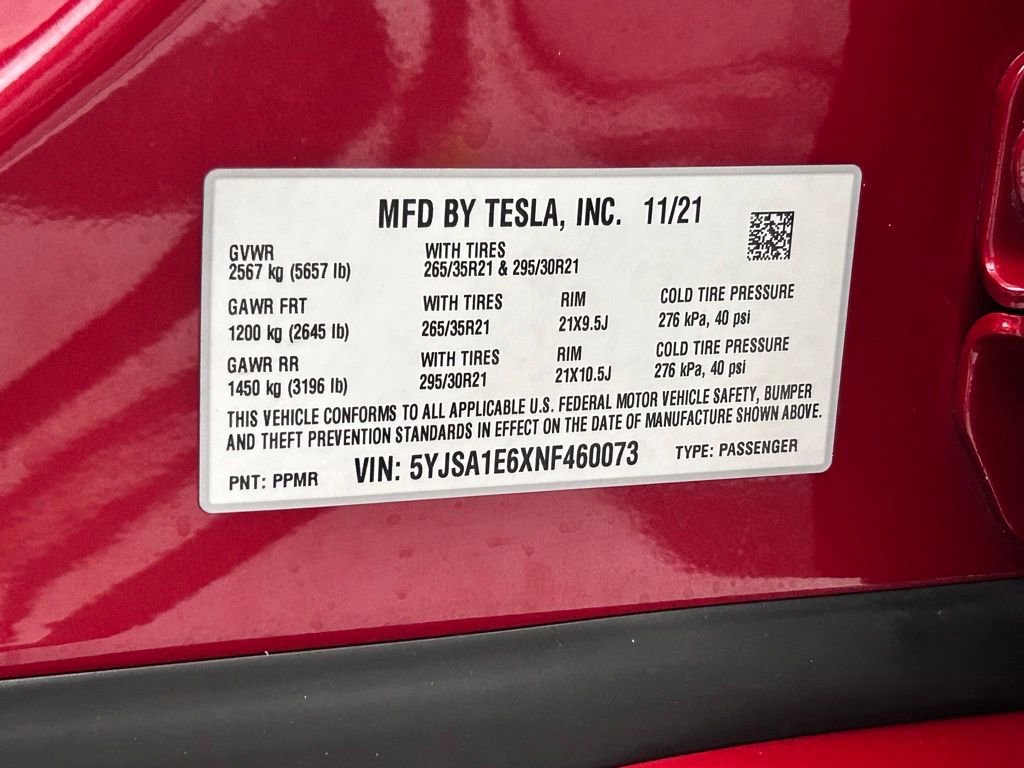 Used 2022 Tesla Model S Plaid AWD/4WD image 21