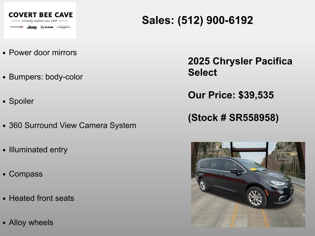 New 2025 Chrysler Pacifica Select AWD/4WD image 18
