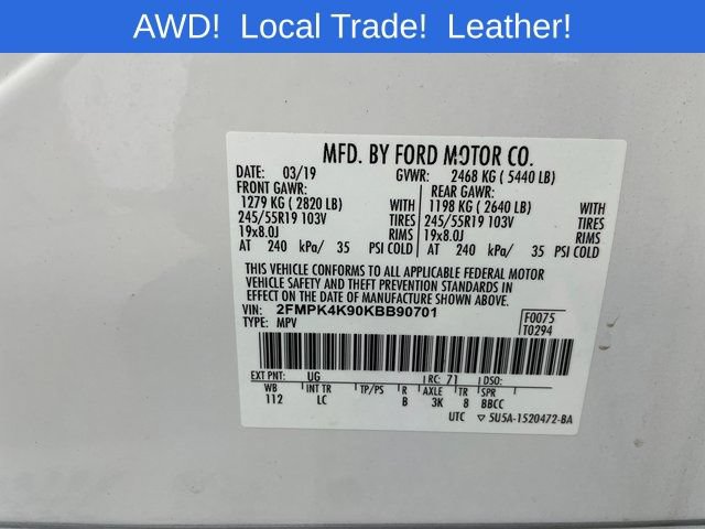 Used 2019 Ford Edge Titanium AWD/4WD image 26