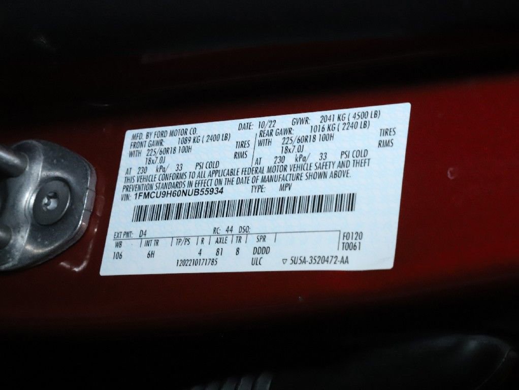 Used 2022 Ford Escape SEL image 22