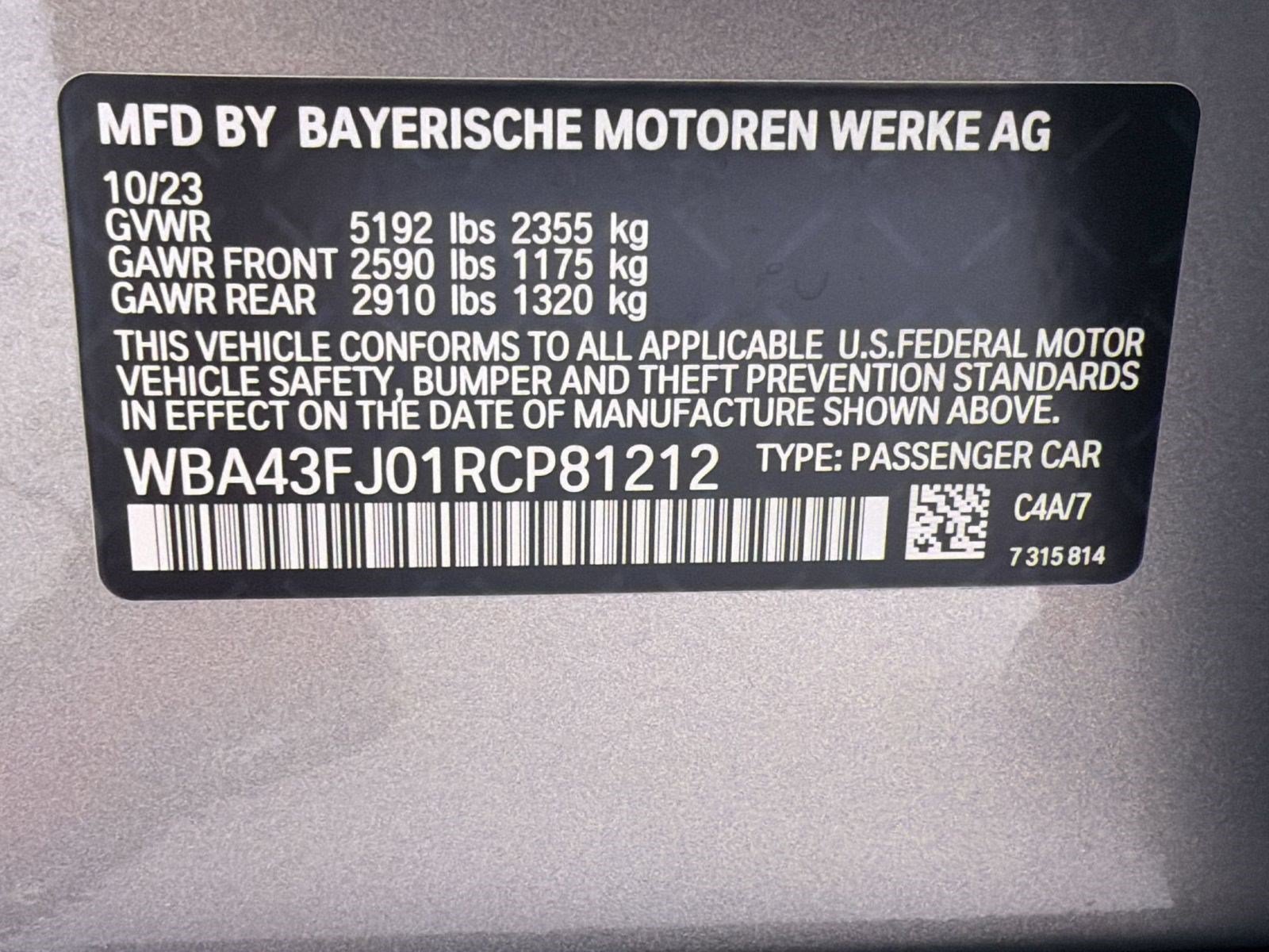 Used 2024 BMW 530i w/ M Sport Package RWD image 28