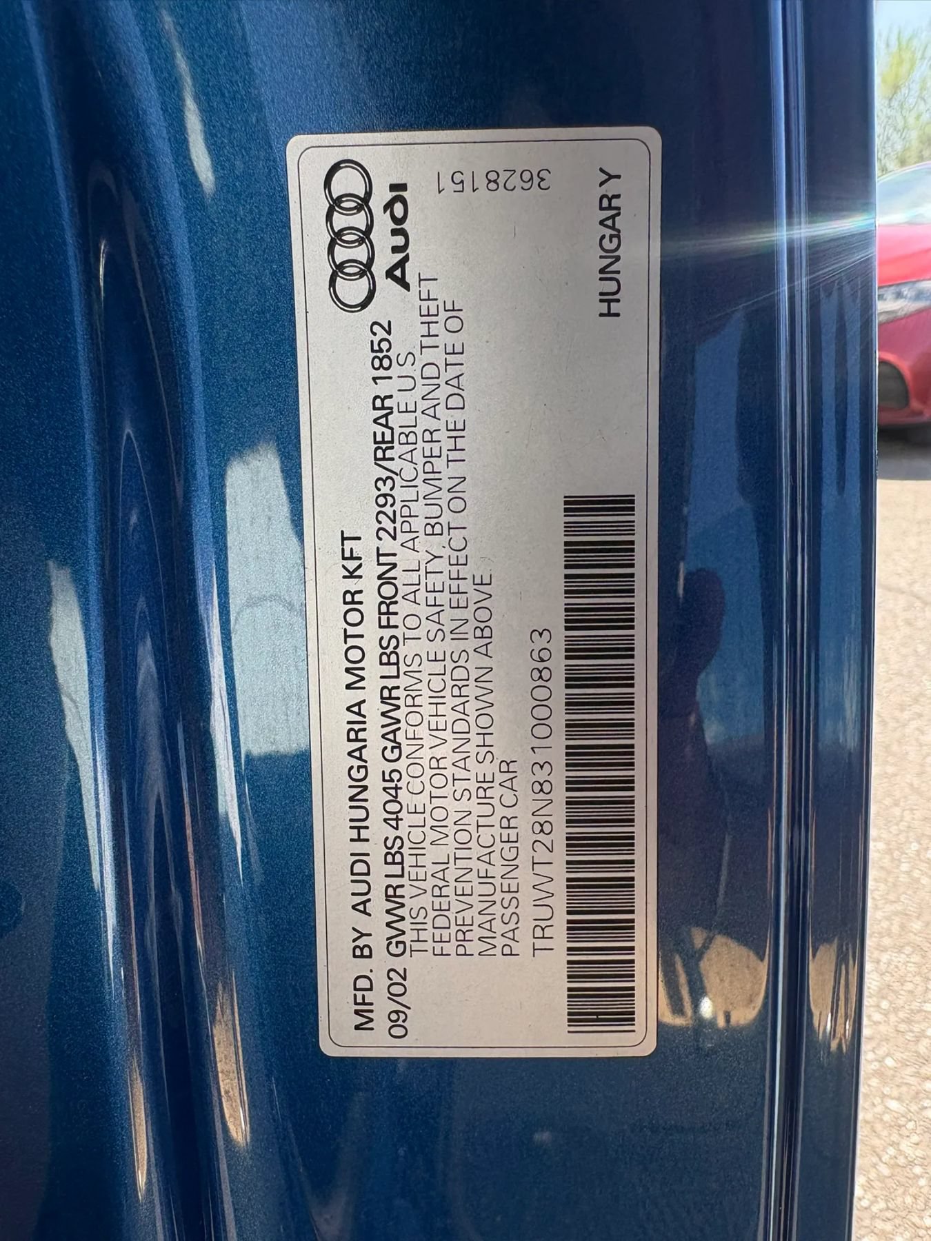 Used 2003 Audi TT 1.8T AWD/4WD image 7
