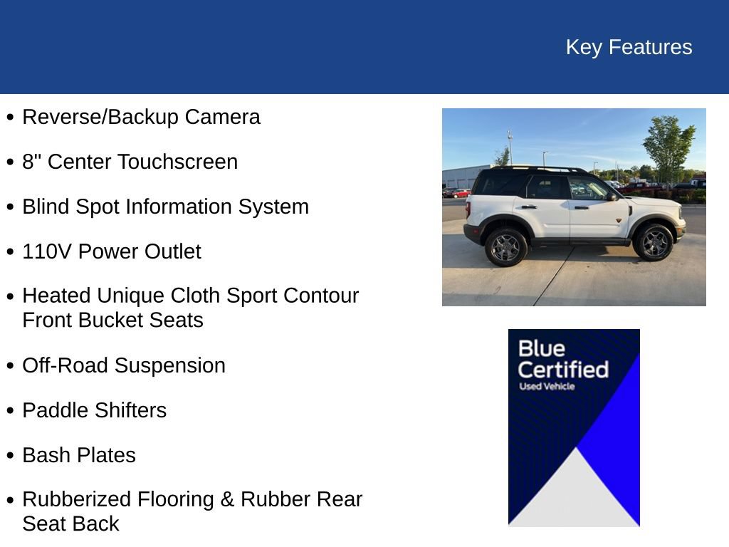 Certified 2024 Ford Bronco Sport Badlands AWD/4WD image 28