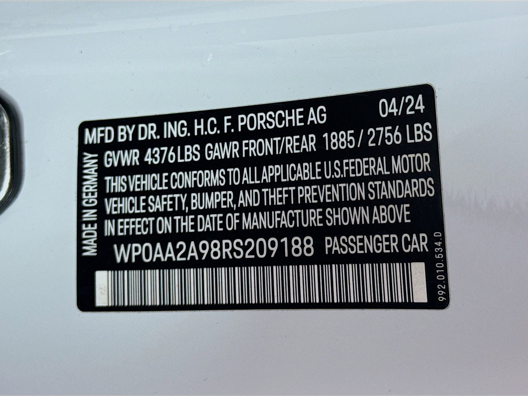 Certified 2024 Porsche 911 Carrera 4 image 29