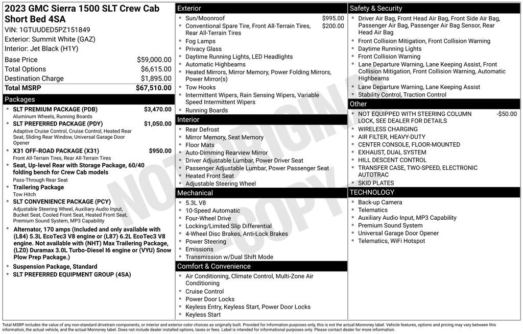 Used 2023 GMC Sierra 1500 SLT w/ SLT Premium Package image 5