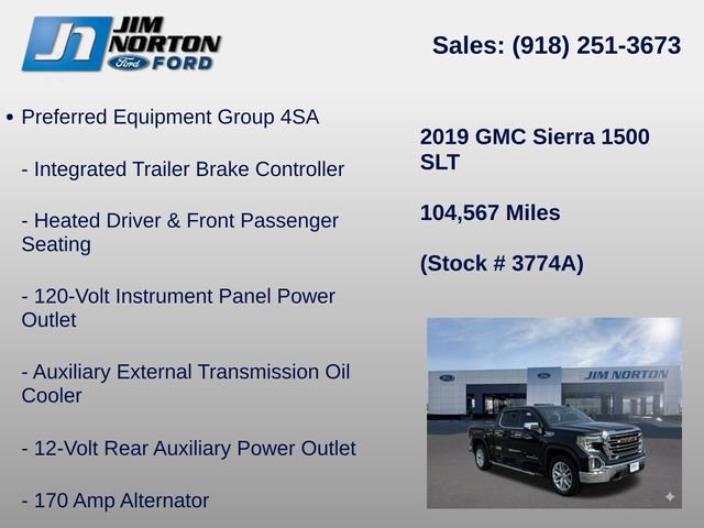 Used 2019 GMC Sierra 1500 SLT AWD/4WD image 31