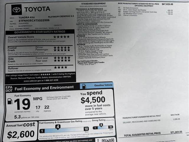 New 2026 Toyota Tundra Platinum image 25