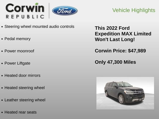 Used 2022 Ford Expedition Max Limited image 12