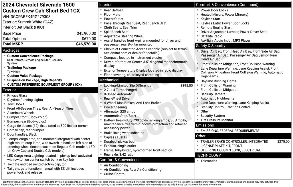 Used 2024 Chevrolet Silverado 1500 Custom image 41
