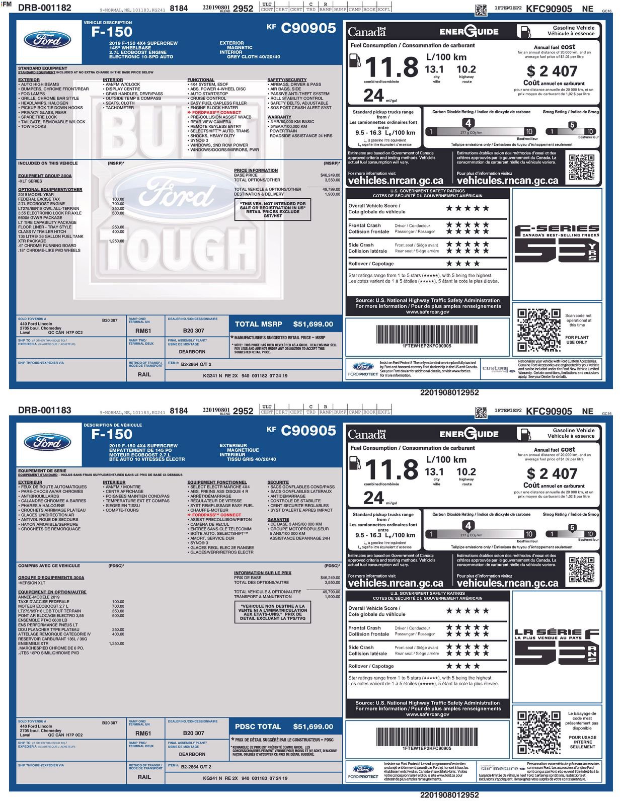 Used 2019 Ford F150 XLT w/ XTR Package AWD/4WD image 4