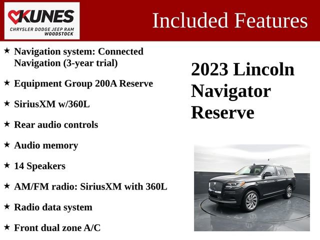 Used 2023 Lincoln Navigator Reserve AWD/4WD image 3