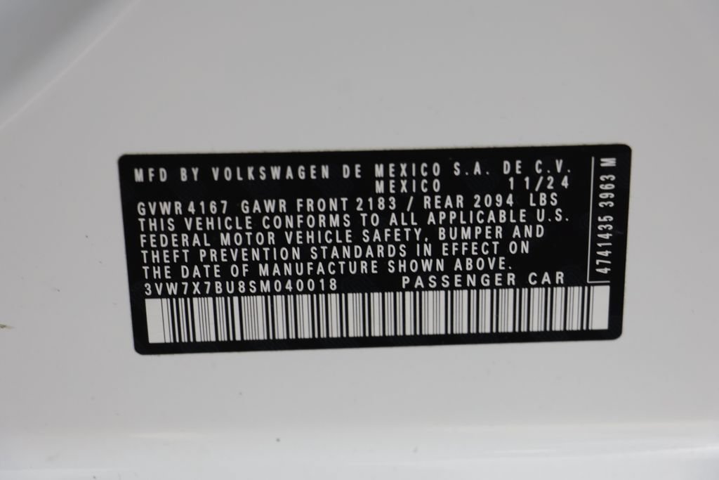 Used 2025 Volkswagen Jetta SE w/ Sunroof Package FWD image 23