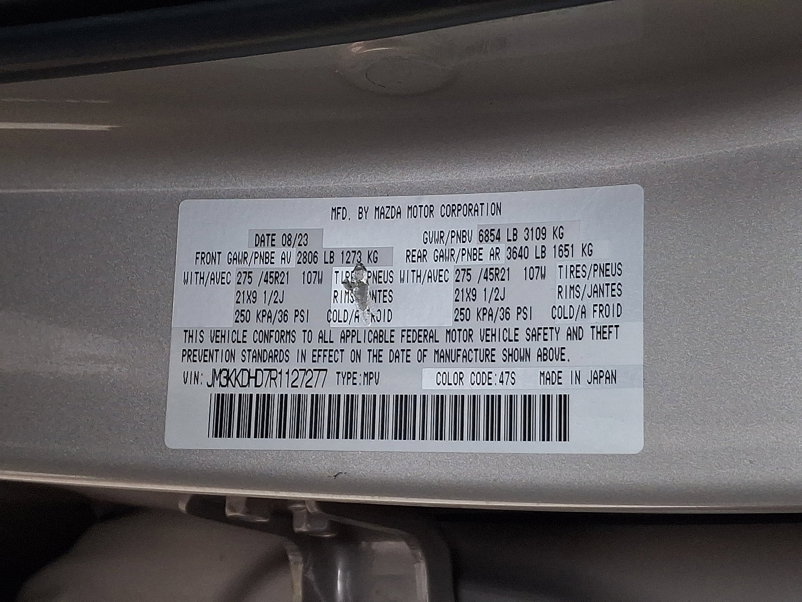 Used 2024 MAZDA CX-90 3.3 Turbo w/ Premium Package image 29