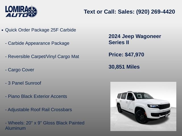 Used 2024 Jeep Wagoneer Series II AWD/4WD image 8
