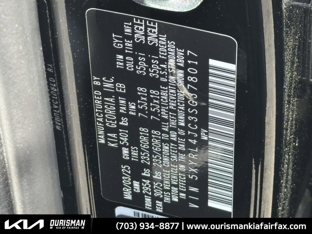 New 2025 Kia Sorento S w/ Panoramic Sunroof Package image 31