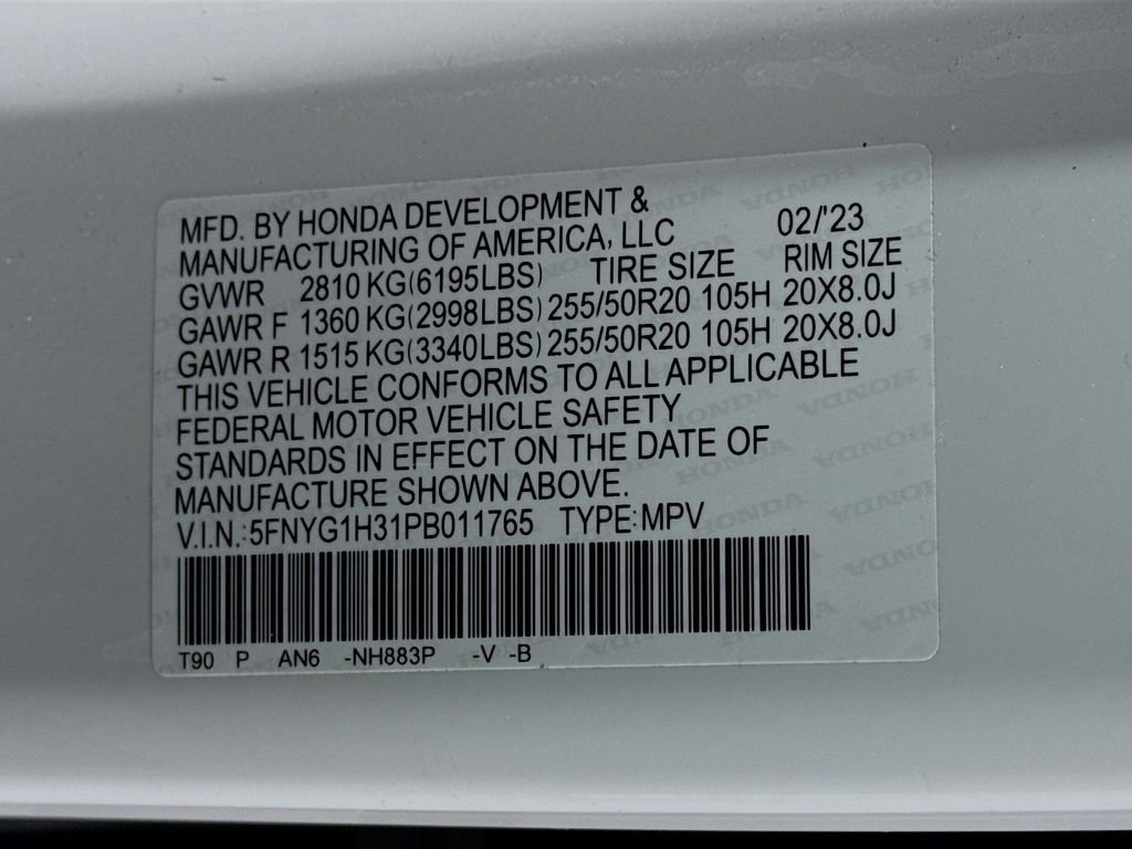 Certified 2023 Honda Pilot Sport image 27
