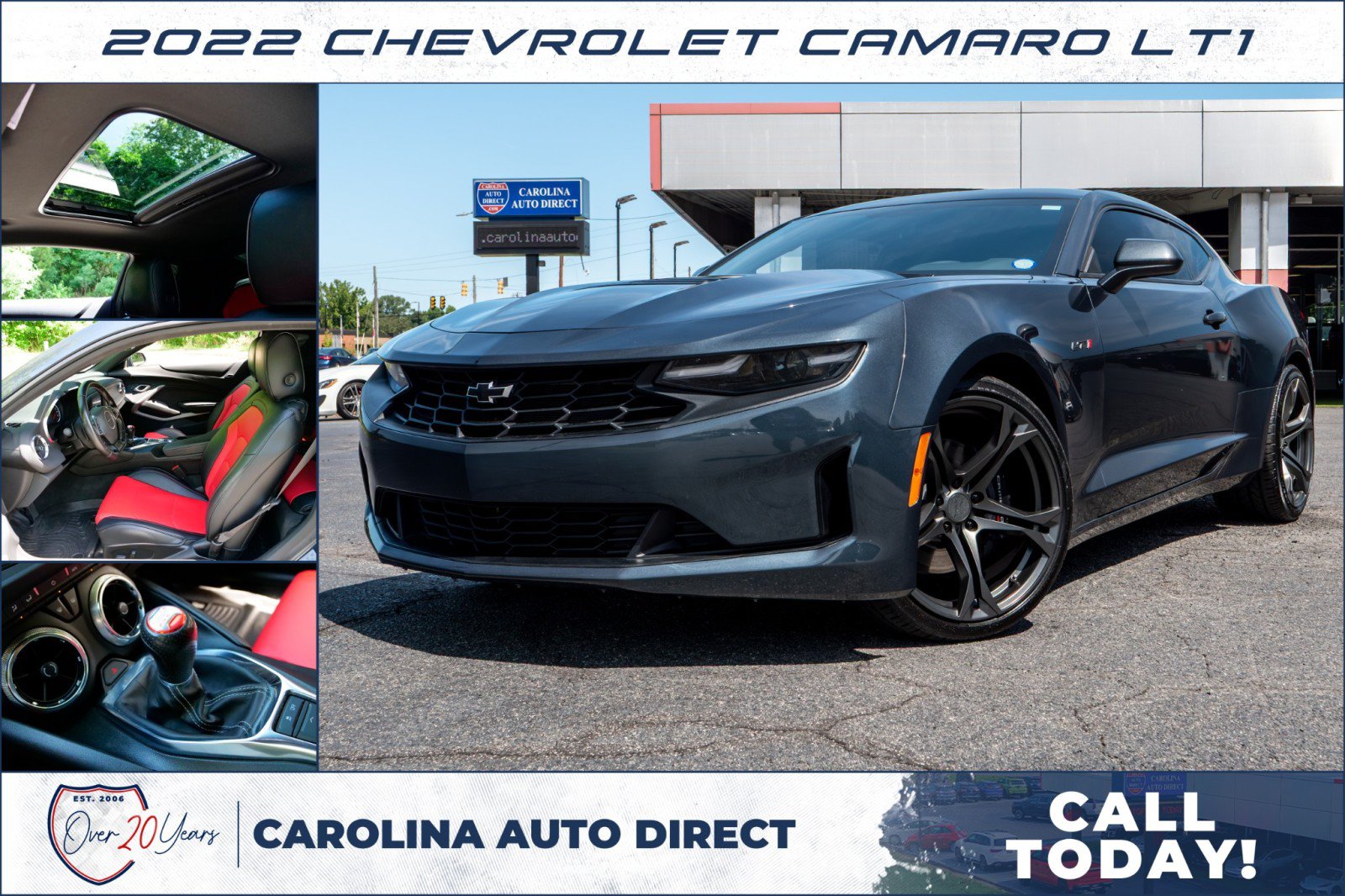 Used 2022 Chevrolet Camaro LT RWD image 1