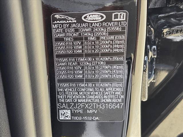 Certified 2026 Land Rover Range Rover Evoque S AWD/4WD image 25