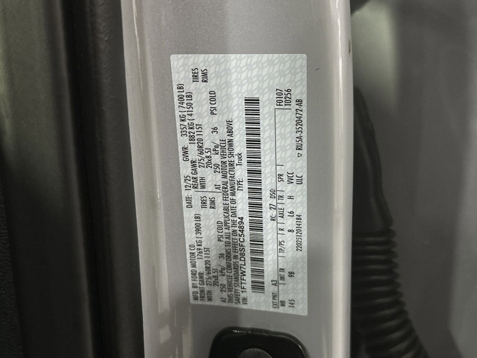 New 2025 Ford F150 Platinum w/ Equipment Group 702A High image 38