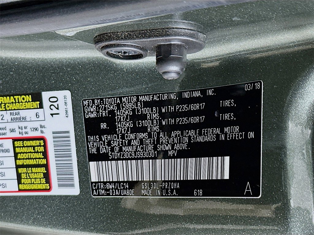 Used 2018 Toyota Sienna XLE image 27