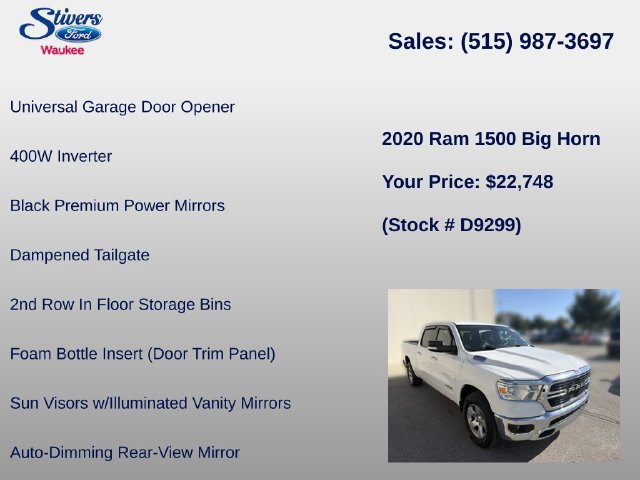 Used 2020 RAM 1500 Big Horn AWD/4WD image 33