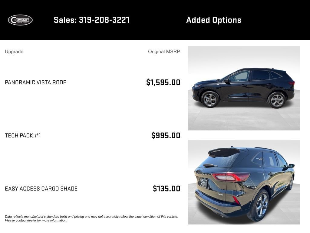 Used 2024 Ford Escape ST-Line w/ Tech Pack #1 AWD/4WD image 2