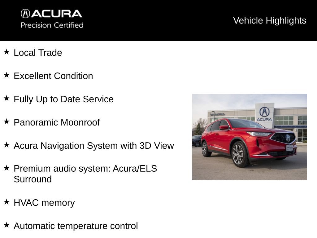 Certified 2023 Acura MDX SH-AWD w/ Technology Package image 5