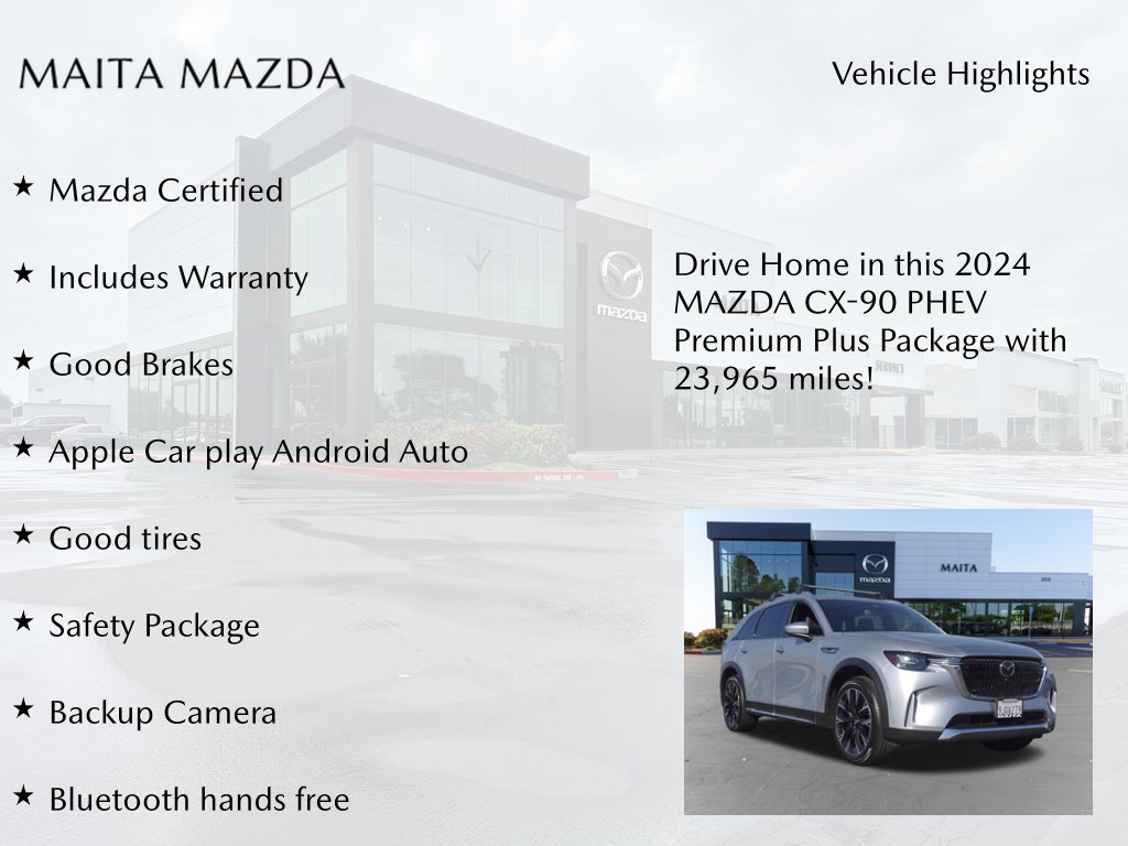 Certified 2024 MAZDA CX-90 Plug-In Hybrid w/ Premium Plus AWD/4WD image 7