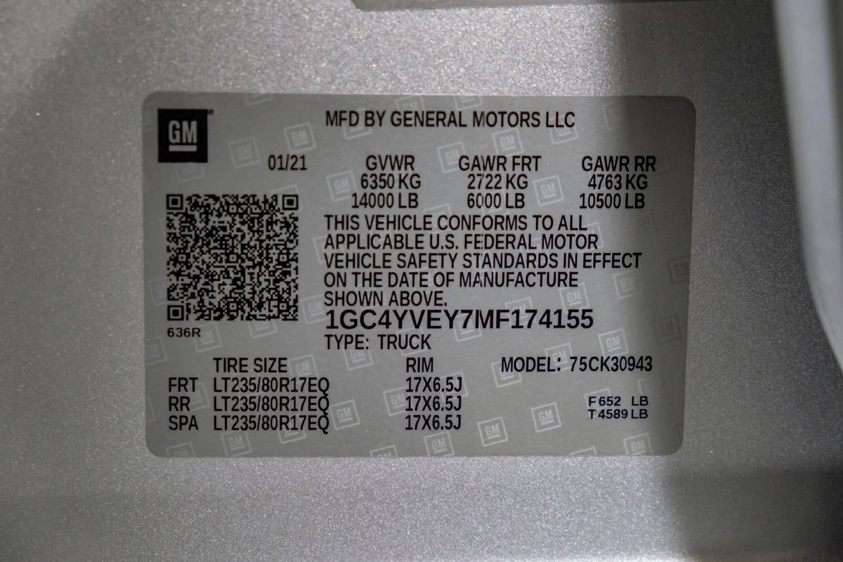 Used 2021 Chevrolet Silverado 3500 High Country w/ Snow Plow Prep/Camper Package image 62