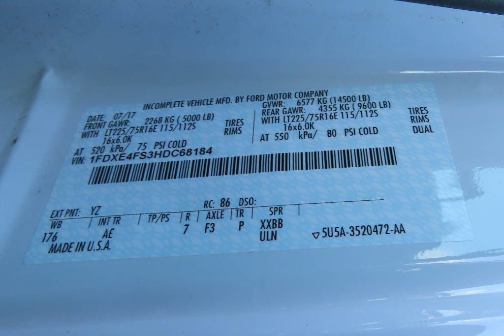 Used 2017 Ford E-450 and Econoline 450 Super Duty w/ Power Windows & Locks Group RWD image 23