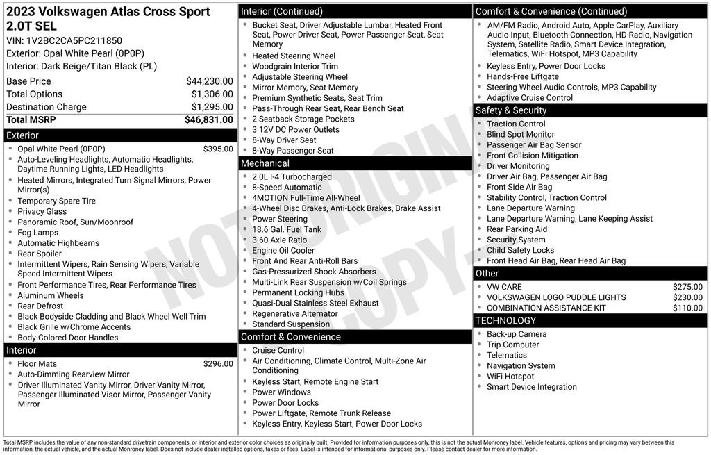 Used 2023 Volkswagen Atlas Cross Sport SEL image 1