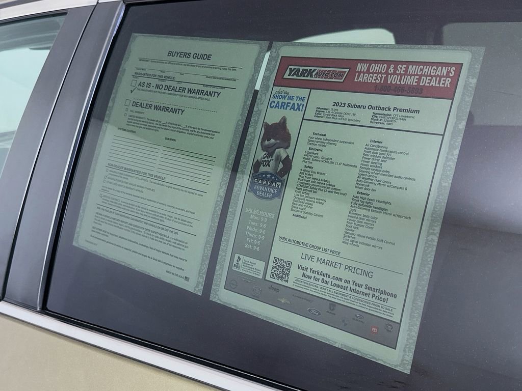 Used 2023 Subaru Outback Premium w/ Popular Package #1 AWD/4WD image 13