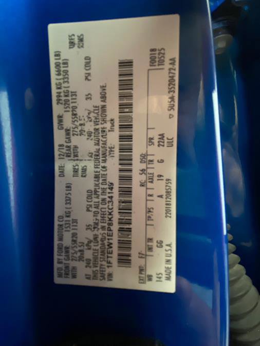 Used 2019 Ford F150 XL w/ Equipment Group 101A Mid image 51