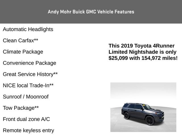 Used 2019 Toyota 4Runner Limited AWD/4WD image 8