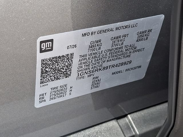 New 2026 Chevrolet Tahoe RST w/ Comfort Package AWD/4WD image 11
