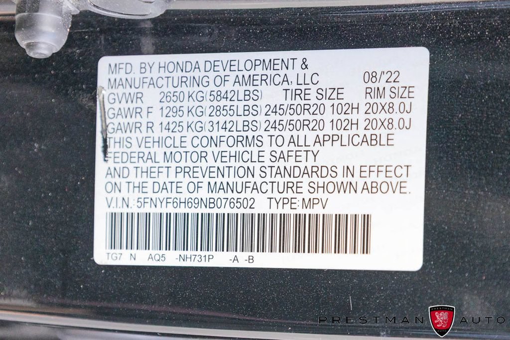 Used 2022 Honda Pilot Touring image 48