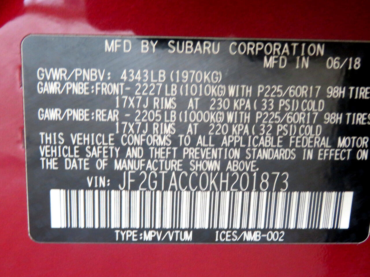 Used 2019 Subaru Crosstrek 2.0i Premium image 68