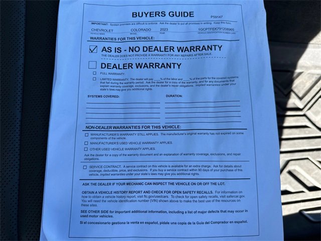 Used 2023 Chevrolet Colorado ZR2 w/ ZR2 Convenience Package III image 44