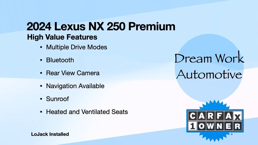 Used 2024 Lexus NX 250 FWD w/ Premium Package image 3