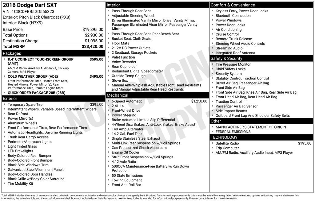 Used 2016 Dodge Dart SXT image 2