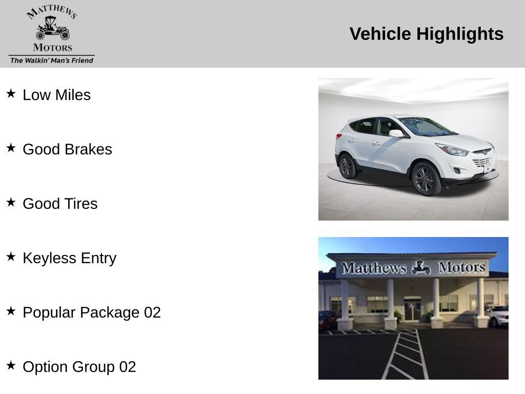Used 2015 Hyundai Tucson GLS w/ Option Group 02 AWD/4WD image 14