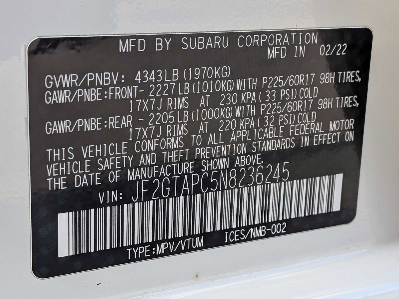 Used 2022 Subaru Crosstrek 2.0i Premium w/ Popular Package #4A AWD/4WD image 30