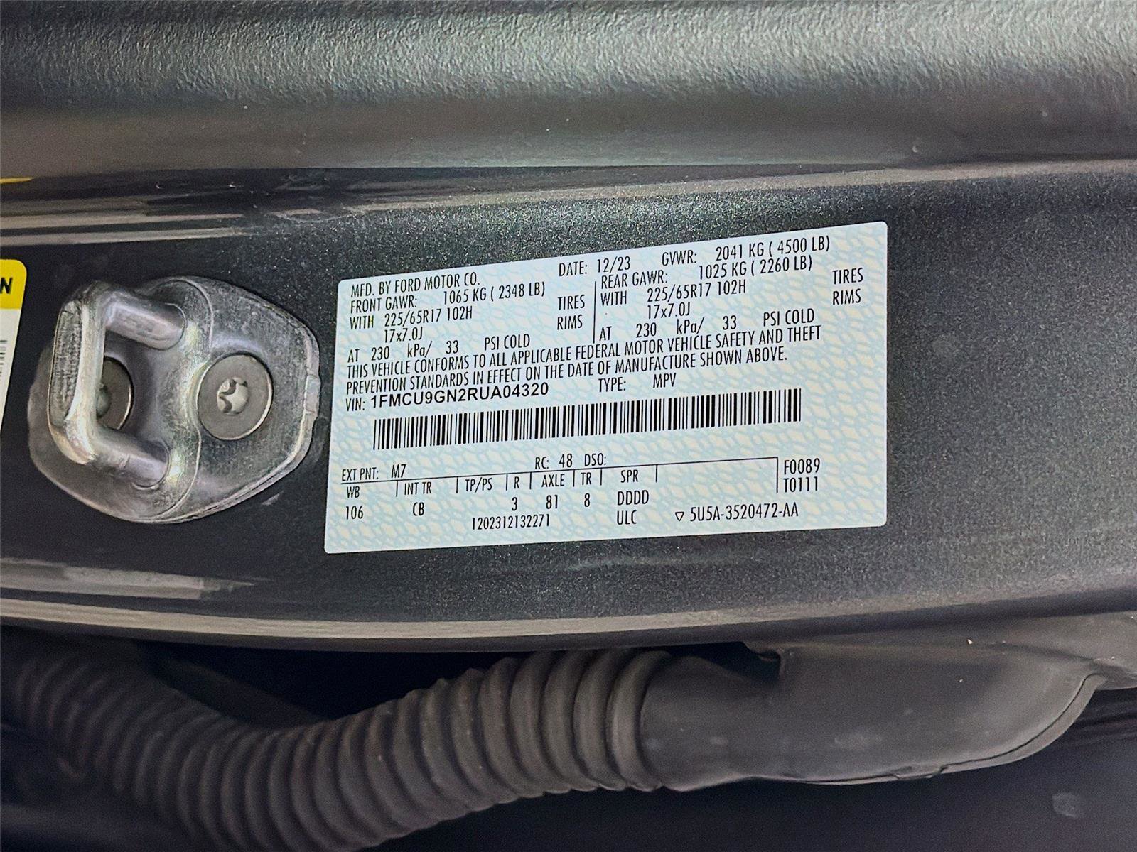 Used 2024 Ford Escape Active AWD/4WD image 31