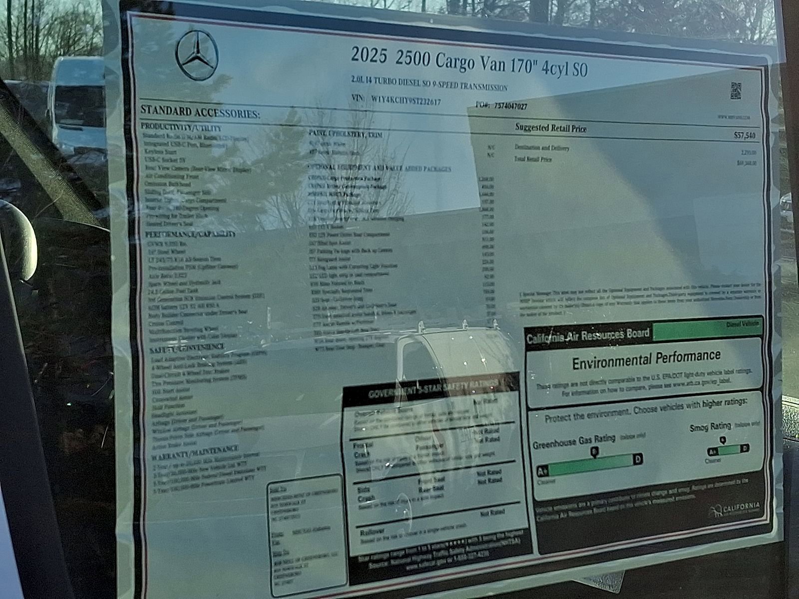 New 2025 Mercedes-Benz Sprinter 2500 image 18