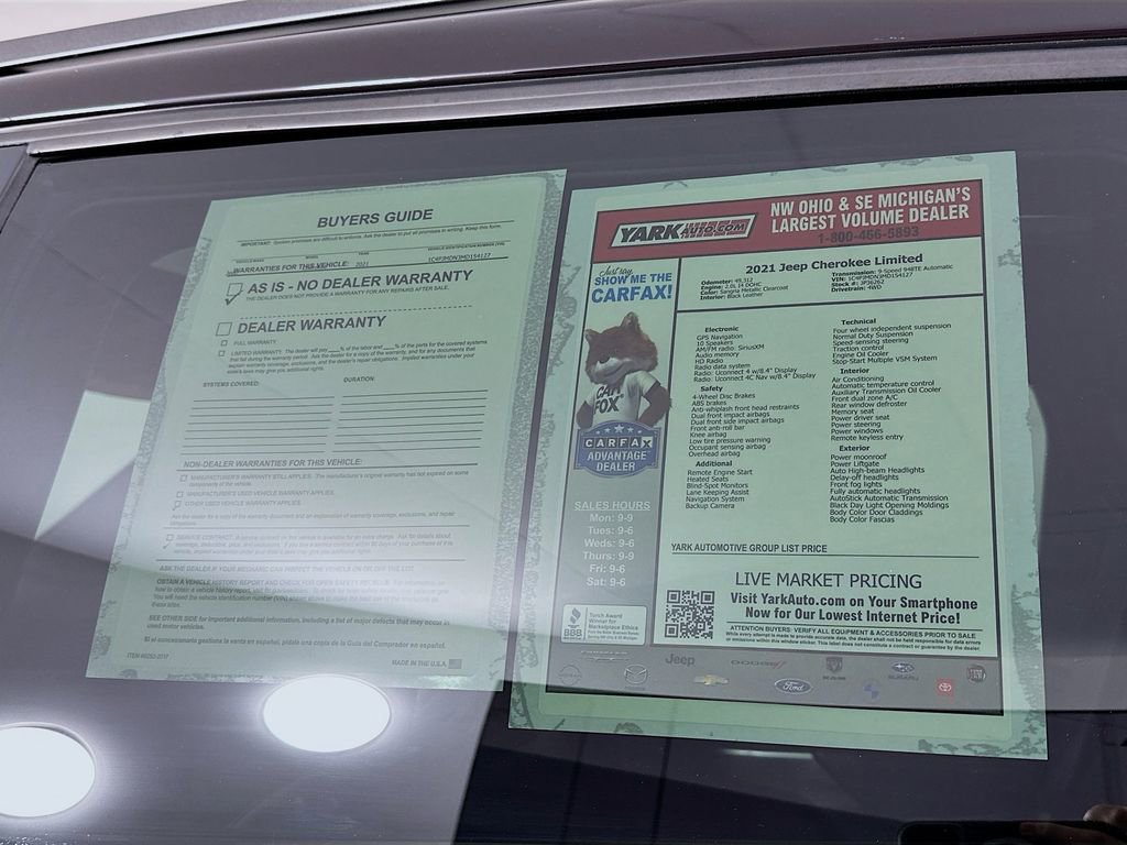 Certified 2021 Jeep Cherokee High Altitude image 16